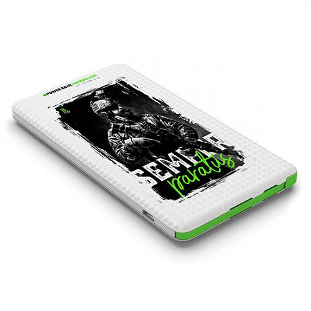 Carregador Portátil Power Bank Parabellum GUFZ6 White Semper Paratus Team Six Brasil