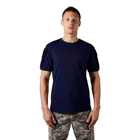 Camiseta T Shirt Tática Ranger Masculina Azul Bélica
