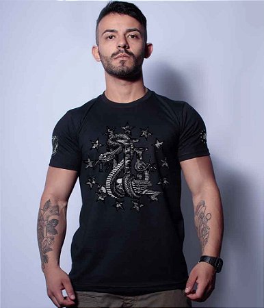 Camiseta Masculina Squad T6 Magnata Join Or Die Three Percent Team Six Brasil