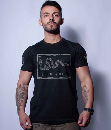 Camiseta Masculina Squad T6 Magnata Join Or Die Snake