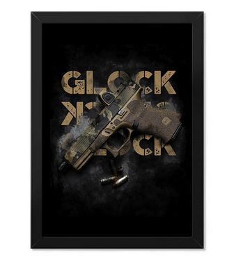 Poster com Moldura Tactical Fritz Glock Multicam