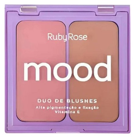 Duo Blush Mood Alta Pigmentação Vitamina E Ruby Rose