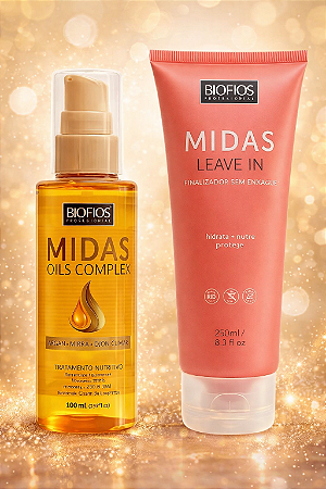 Kit Misturinha Midas Leave Rosa e Midas Oil Argan