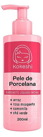 Sabonete Líquido Facial Pele De Porcelana Kokeshi Não Agride