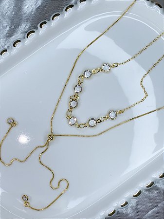 Colar Duplo gravatinha