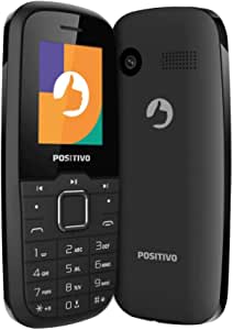 Celular Positivo P26, Dual chip, Tela 1.8'', Memória interna 32MB, Rádio FM.