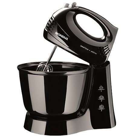BATEDEIRA MONDIAL 400W 3VEL 3,6L B-44 PRETO 220 VOLTS
