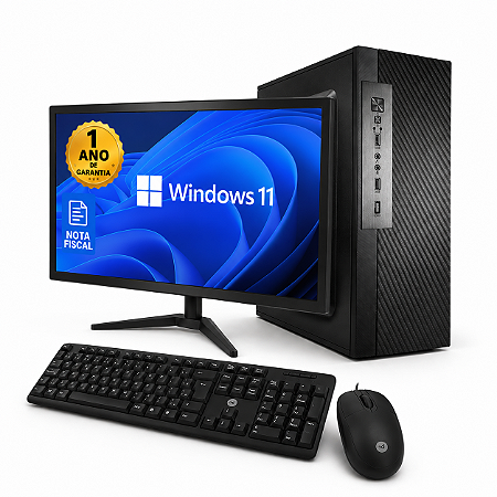 Computador Completo Intel Core i3-2120 16GB RAM SSD 240GB com Monitor, Teclado e Mouse