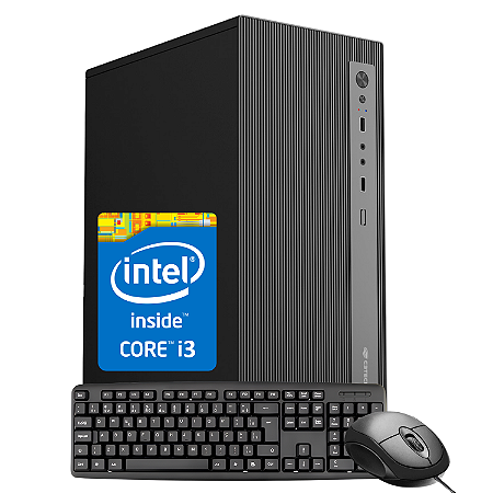 Computador com Teclado e Mouse Intel Core i3-2120 8GB RAM SSD 240GB