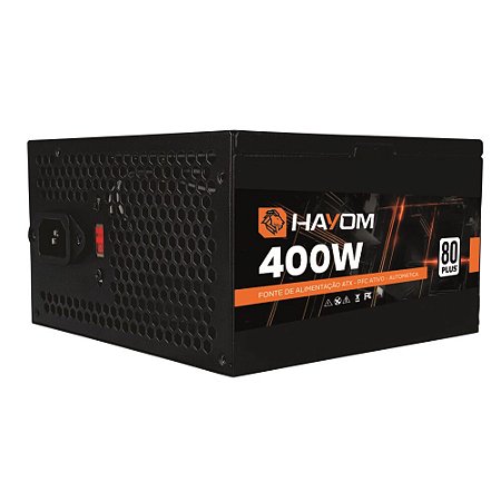 Fonte Hayom PW1654 400W ATX PFC Ativo Preta
