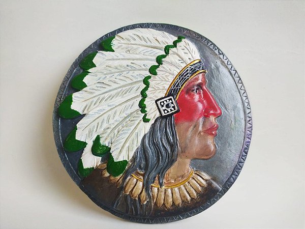 ESTATUA REDONDA INDIO PAREDE