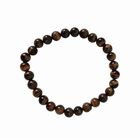 PULSEIRA DE OLHO DE TIGRE 6 MM