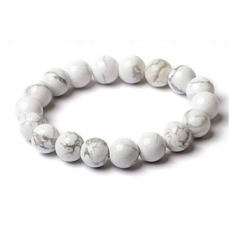 PULSEIRA DE HOWLITA BRANCA 6 MM