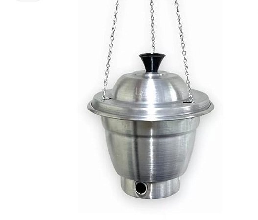 TURIBULO DE ALUMINIO INCENSARIO PARA DEFUMAÇÃO