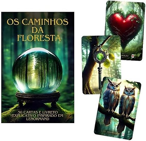 Baralho Os Caminhos Da Floresta Com 36 Cartas E Manual
