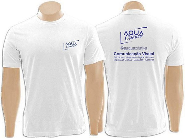 Camiseta 100% Poliéster P ao GG BRANCA (valor para 10 unidades)