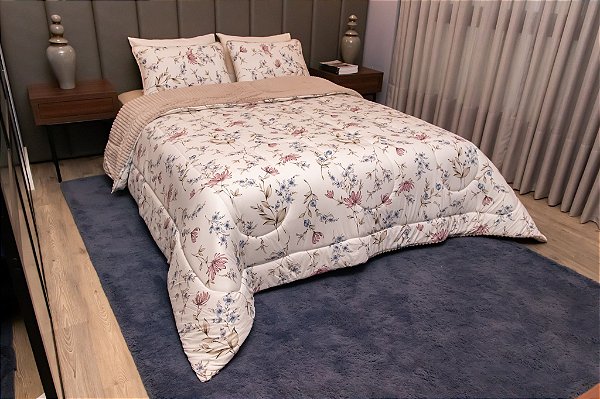 Coberdrom com Fleece Etiópia Bege