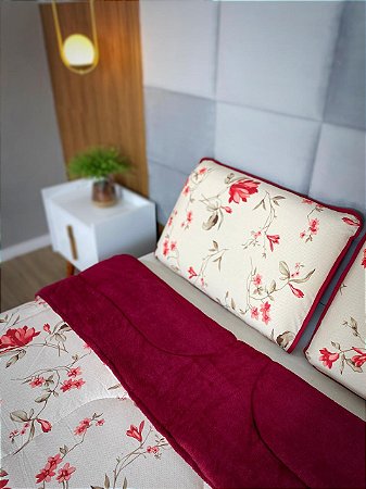 Coberdrom com Fleece Luxure Grená