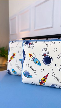 Jogo de Lençol com Elástico em Malha 100% Algodão Space Azul Gold Home