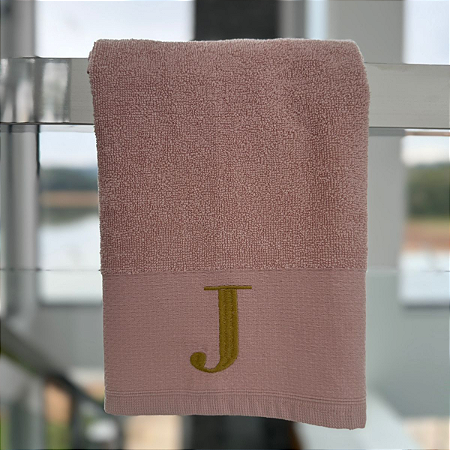 Toalhas de Rosto com Inicial 100% Algodão Fio Penteado 540g