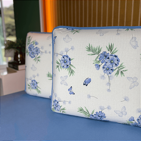 Jogo de Lençol com Elástico em Malha 100% Algodão Carmim Azul Gold Home