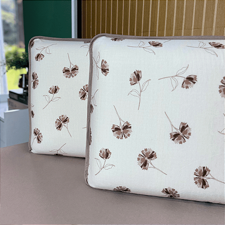 Jogo de Lençol com Elástico em Malha 100% Algodão Âmbar Chocolate Gold Home