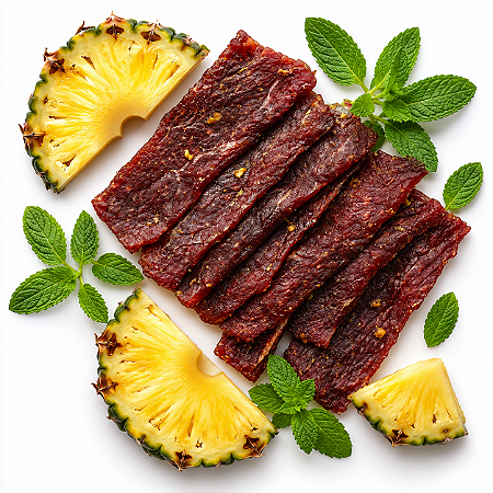 Revills Beef Jerky - Sabor Abacaxi com Hortelã 250 Gramas
