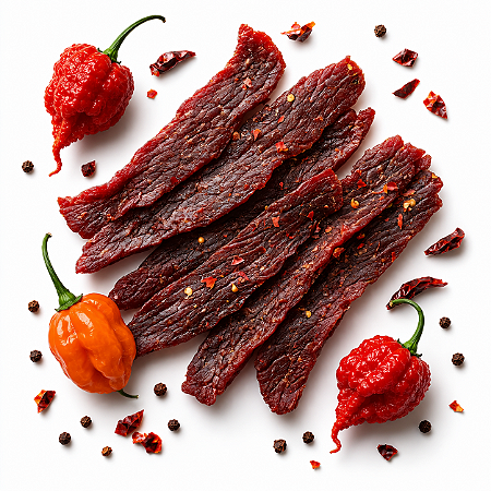 Revills Beef Jerky - Sabor Blazing Heat - 250 Gramas