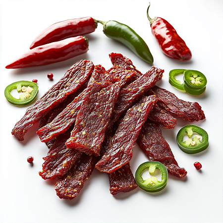 Revills Beef Jerky - Sabor Pimenta Jalapeño Vermelha 250 Gramas