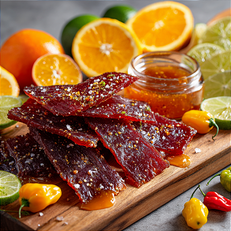 Revills Beef Jerky Sabor Sour Citrus Habanero 250 Gramas