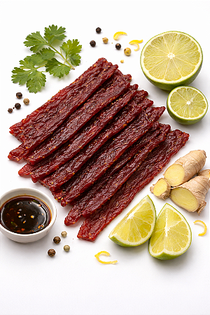 Revills Beef Jerky Sabor Limão Teriyaki - 250 Gramas