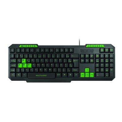 Teclado Gamer Multimídia Slim
