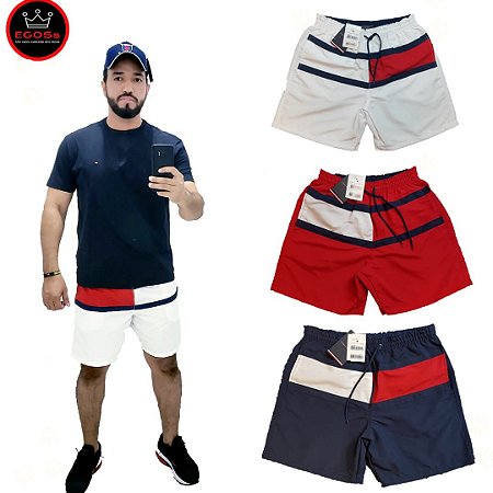 bermuda de praia tommy