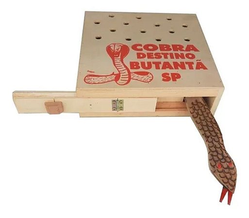 Caixa Cobra Pegadinha Butantã Assuste Amigos - Promoção !