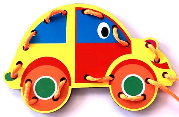 Brinquedo Para Coordenação Motora Alinhavos Fusca