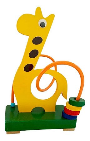 Brinquedo Aramado Divertido Pedagógico Montessori GIRAFA