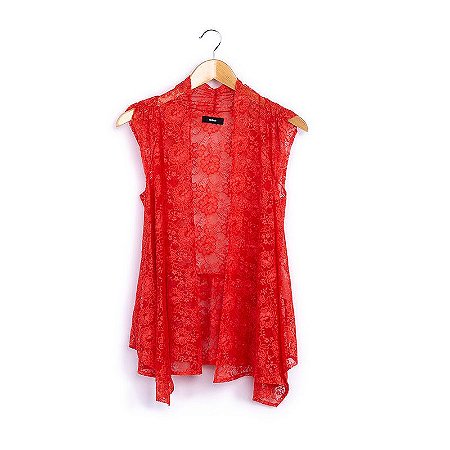 Blusa renda laranja IODICE