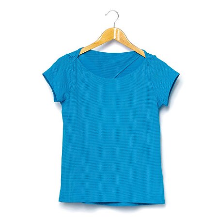 Camiseta Manga Curta Azul TRACK&FIELD - Tamanho M