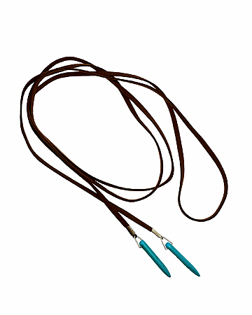 Colar de Couro Marrom