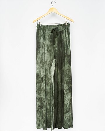 Calça verde tie die Yogini