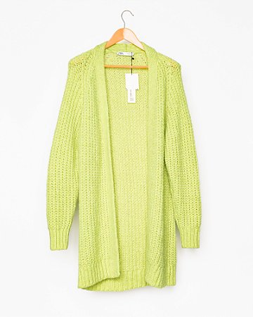 Casaco verde limão neon Zara