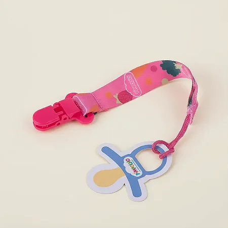 Prendedor De Chupeta Bebê Frutinha Rosa - Pimpolho