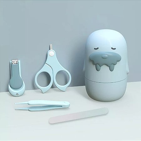 Kit higiene primeiros meses 04 peças - Azul