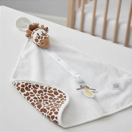 Naninha Atoalhada Com Prendedor de Chupeta Girafa Isis - Zip