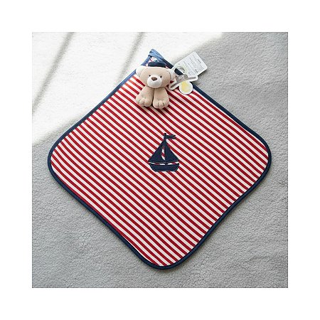 Naninha Bebê Urso Marinheiro Com Prendedor De Chupeta - Zip