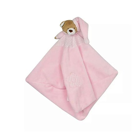 Naninha Com Prendedor de Chupeta Urso Nino Rosa Bebê- Zip
