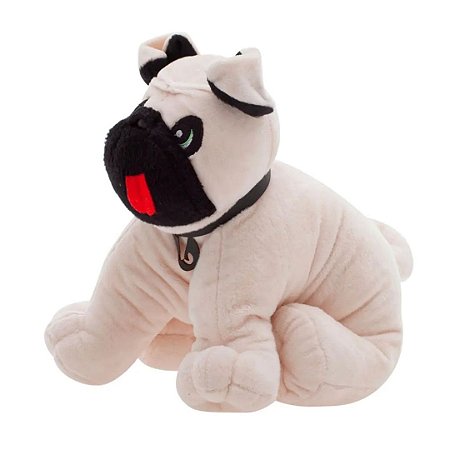 Pelúcia Que Vira Travesseiro Meu 1° Puppet Pug Zé Marfim - Zip