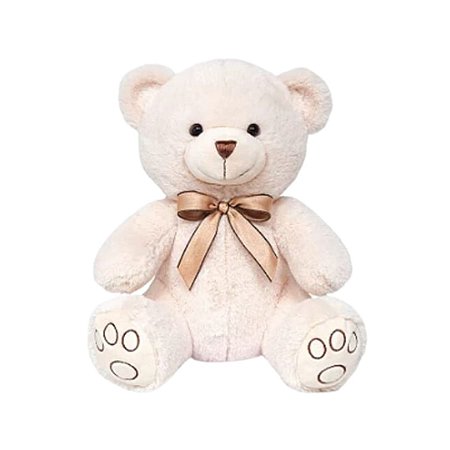 Pelúcia Infantil Ursinho Carinho Creme - Buba