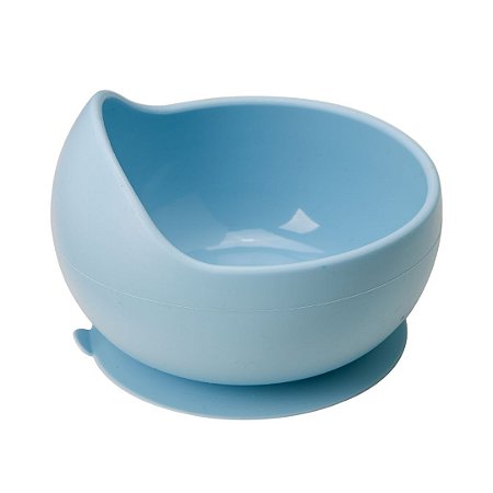 Pratinho Bowl em Silicone com Ventosa Azul - Buba