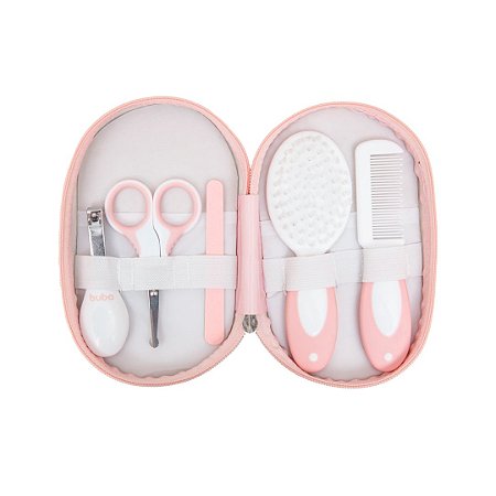 Kit Cuidados com Estojo Rosa 08 peças - Buba